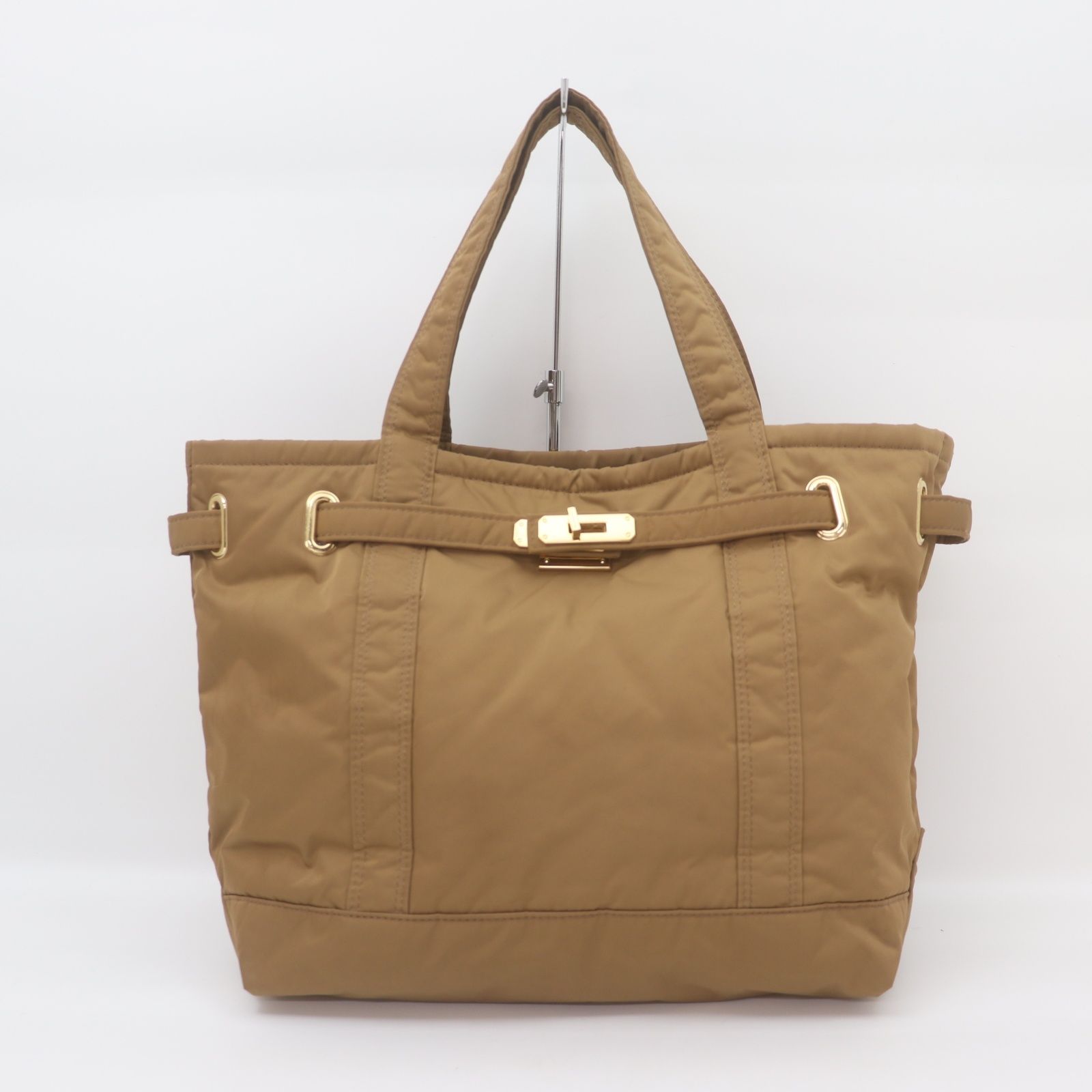 美品】SITA PARANTICA ナイロン×レザー トートバッグ ブラウン SITA 