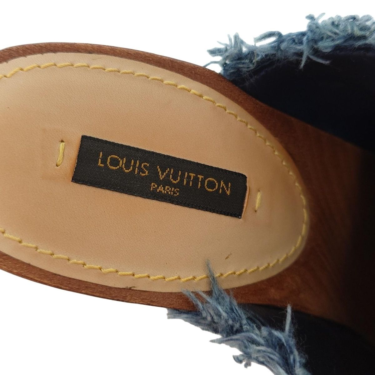 LOUIS VUITTON(ルイヴィトン) ミュール 38 レディース - ブルー
