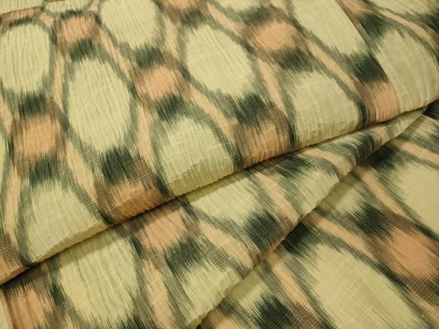 平和屋着物＊夏物　紗紬　網目文様  　正絹　逸品　未使用　CAAU5312vp