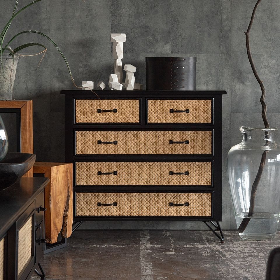 木製家具チェスト チェスト タンス 木製 おしゃれ 北欧 収納家具 幅50cm 4段