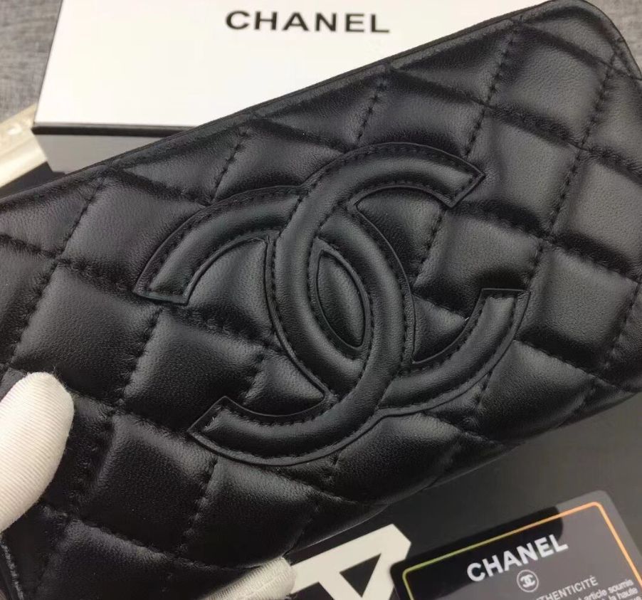 新品未使用 CHANEL シャネル カンボンライン 長財布 - メルカリ