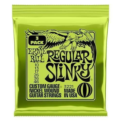 ERNIE BALL アーニーボール エレキギター弦 REGULAR SLINKY 3221 レギュラー スリンキー 10-46 3Set