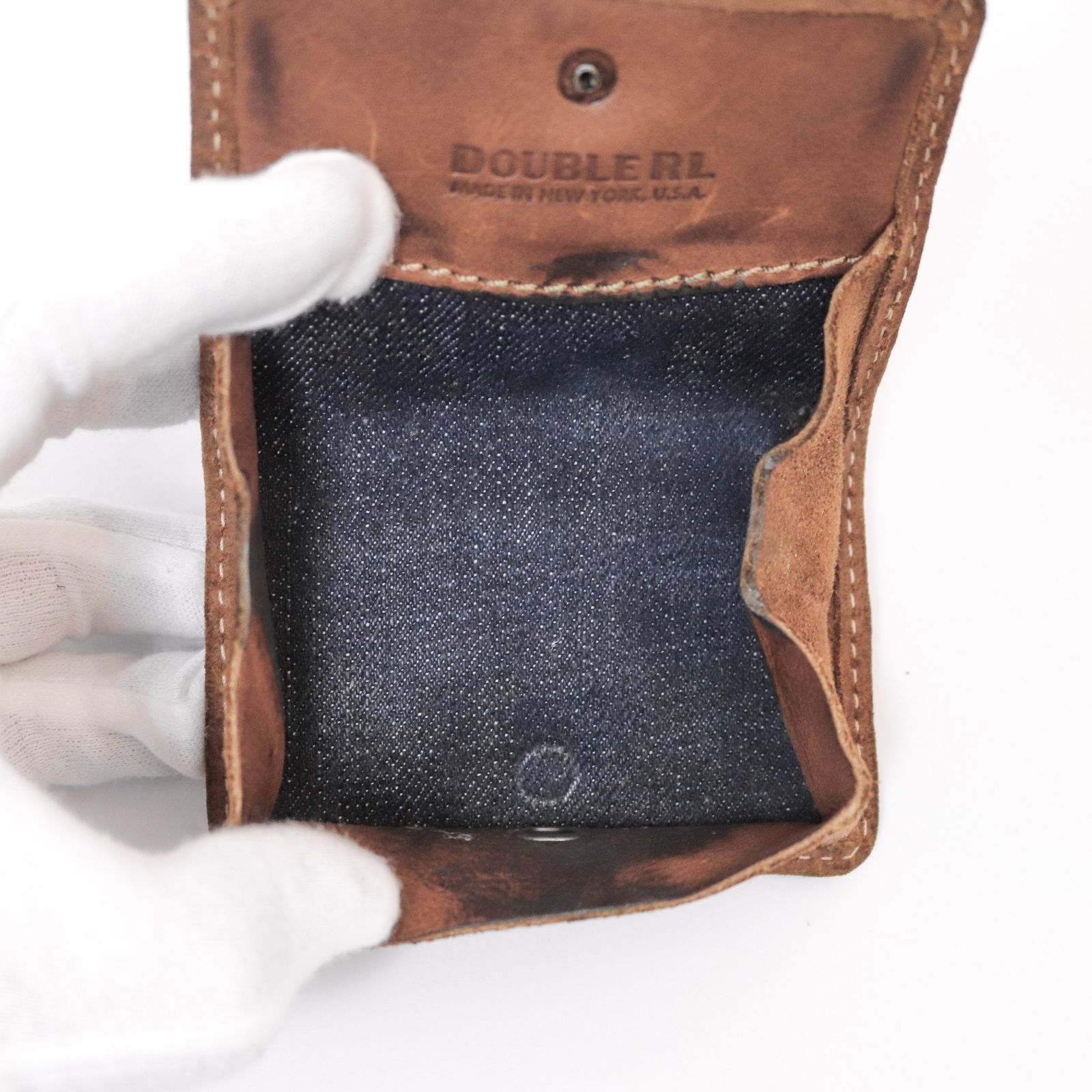 RRL ダブルアールエル コンチョ コインケース 小銭入れ スエード 