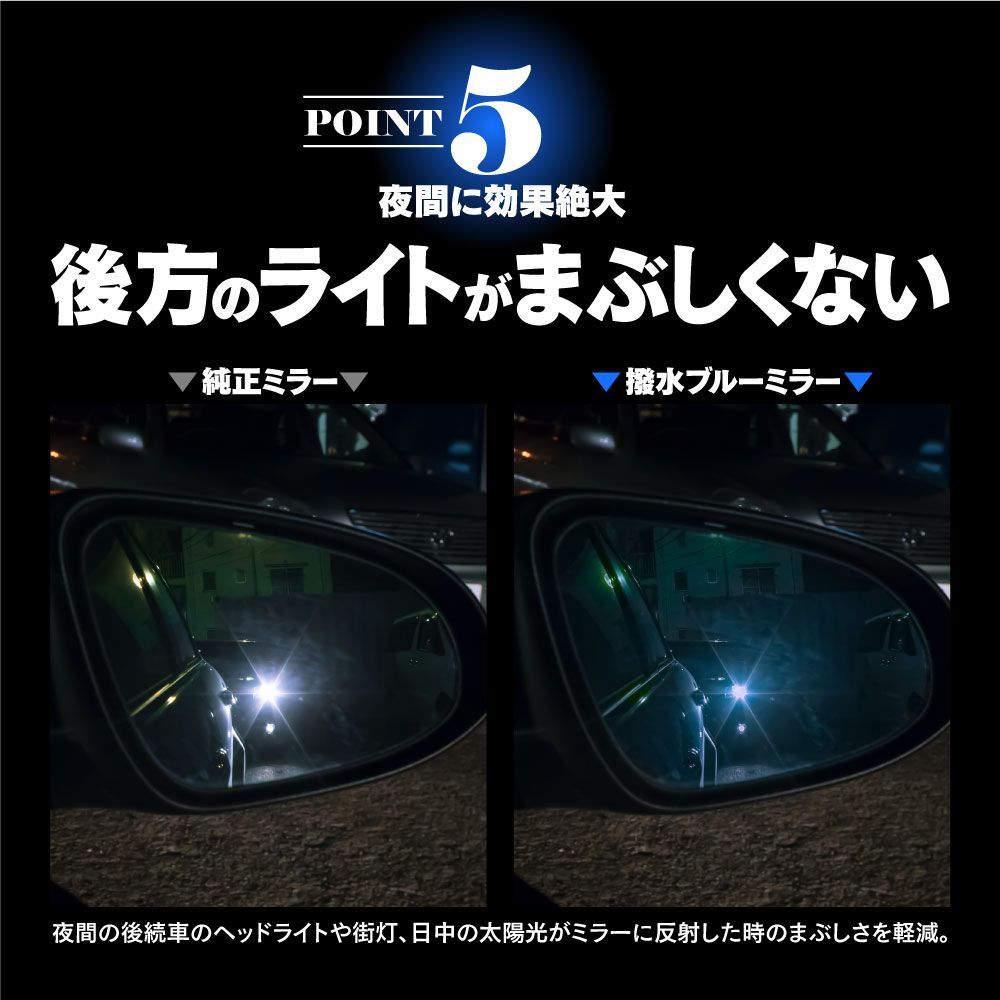 Azzurri】 撥水ブルーミラーレンズ 純正ミラーレンズ交換型