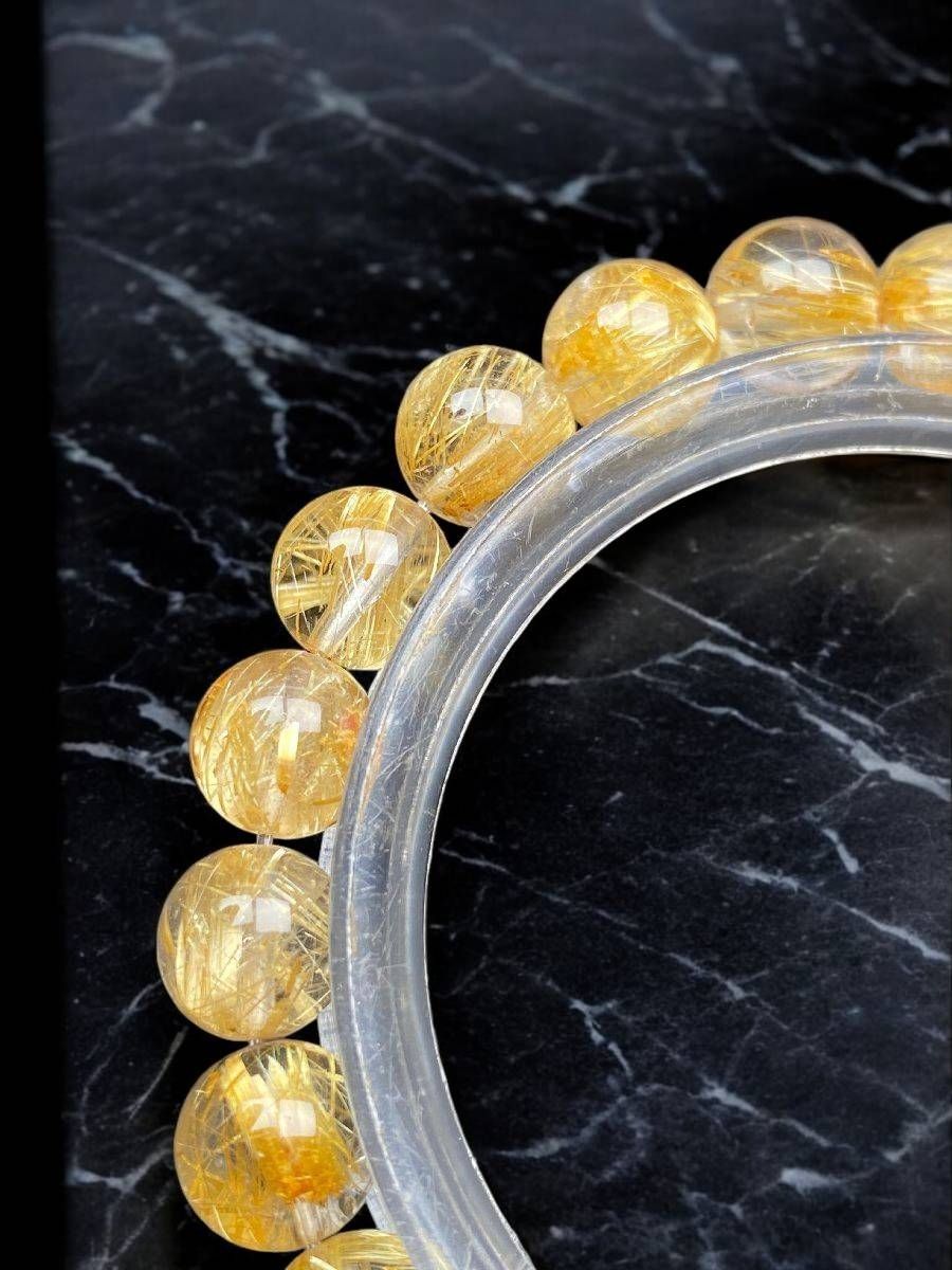 ven7j19]式神入りタイチンルチル最強の金運・幸運・守護石約9㍉極品位