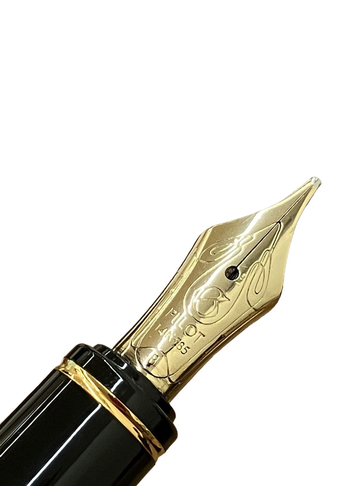 14K PILOT パイロット 万年筆 ワインレッド マーブル筆記具 - 筆記具