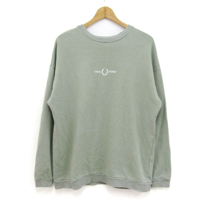 フレッドペリー FRED PERRY ジップネック カラースウェット