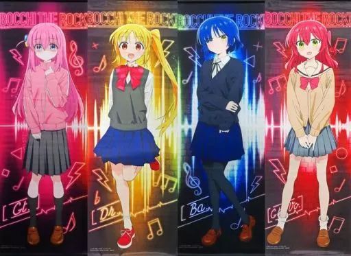 ぼっち・ざ・ろっく!等身大風タペストリー4種セット(各種1個ずつ) 中古】タペストリー 全4種セット 等身大風タペストリー 「ぼっち
