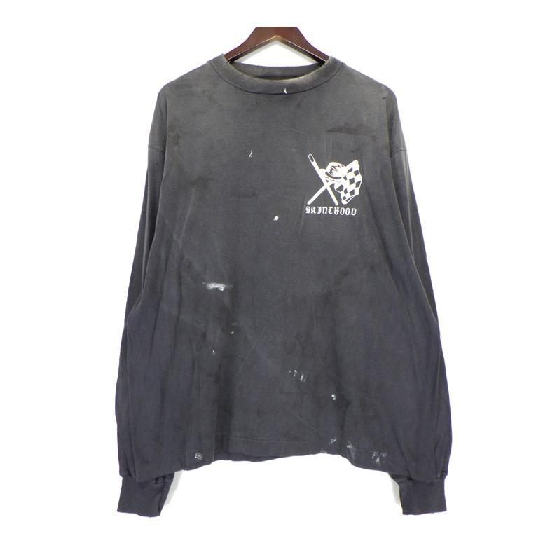 セントマイケル SAINTMICHAEL × ネイバーフッド NEIGHBORHOOD 25SS SM-HR8-0000-C72 STHD.LS TEE SPEED KILLS ロングスリーブ カットソー 長袖 Tシャツ 41032