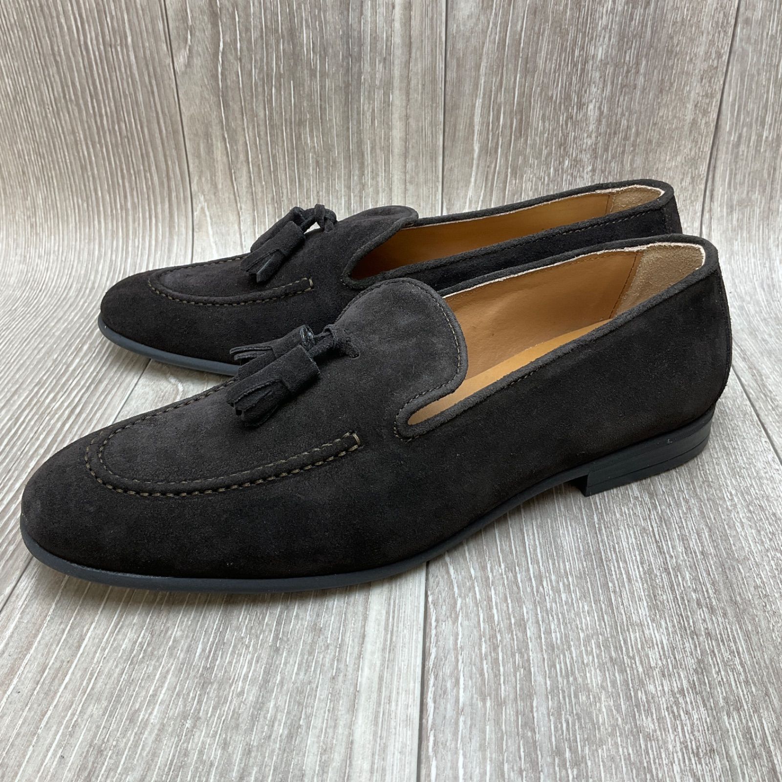 Orobianco◆タッセルローファー◆ダークブラウン◆サイズ43 27.0cm オロビアンコ紳士革靴イタリア製スリッポン0125T.MORO