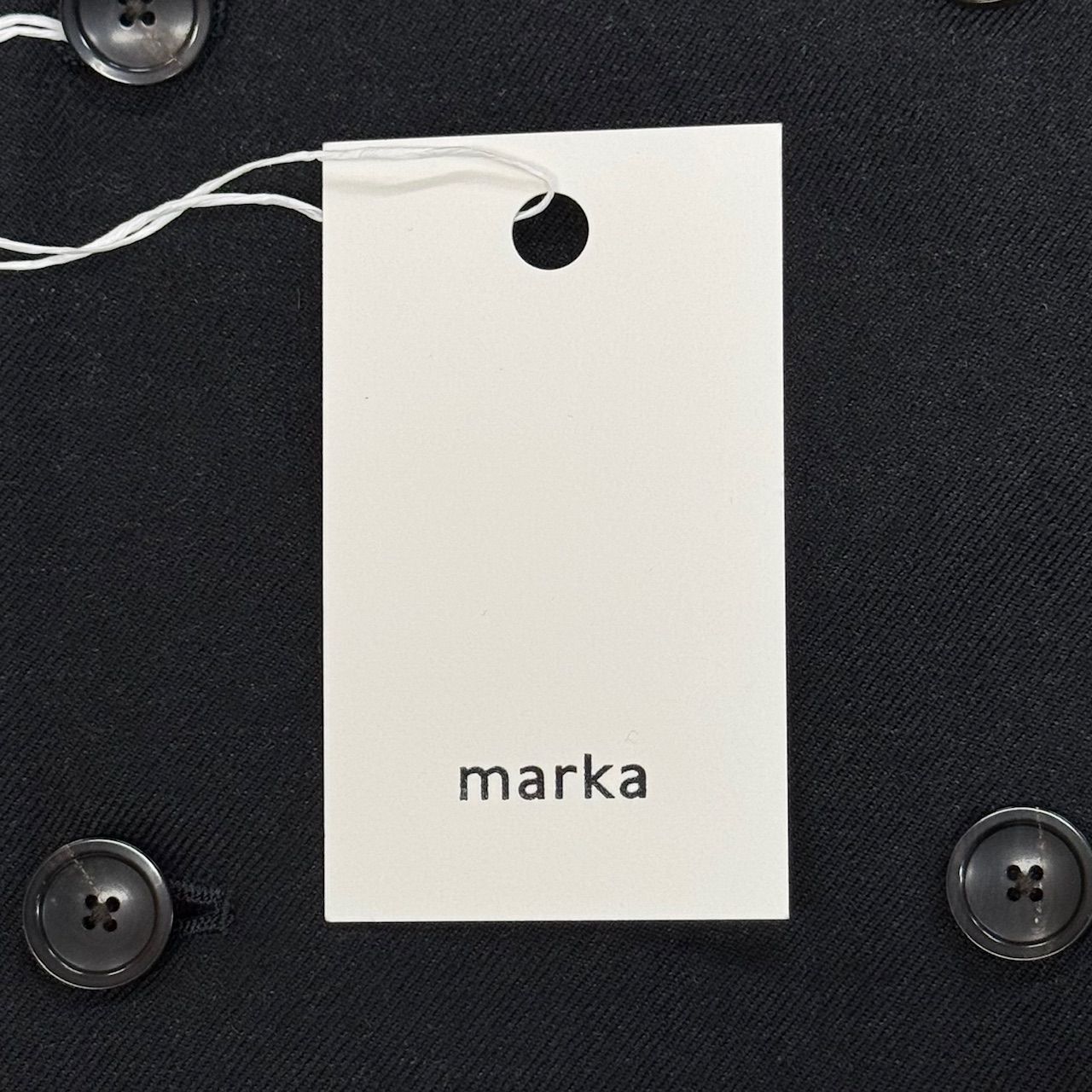 marka テーラードジャケット　ウールソフトサージ ウールソフトサージ / ダブルブレストシャツジャケット, Dark