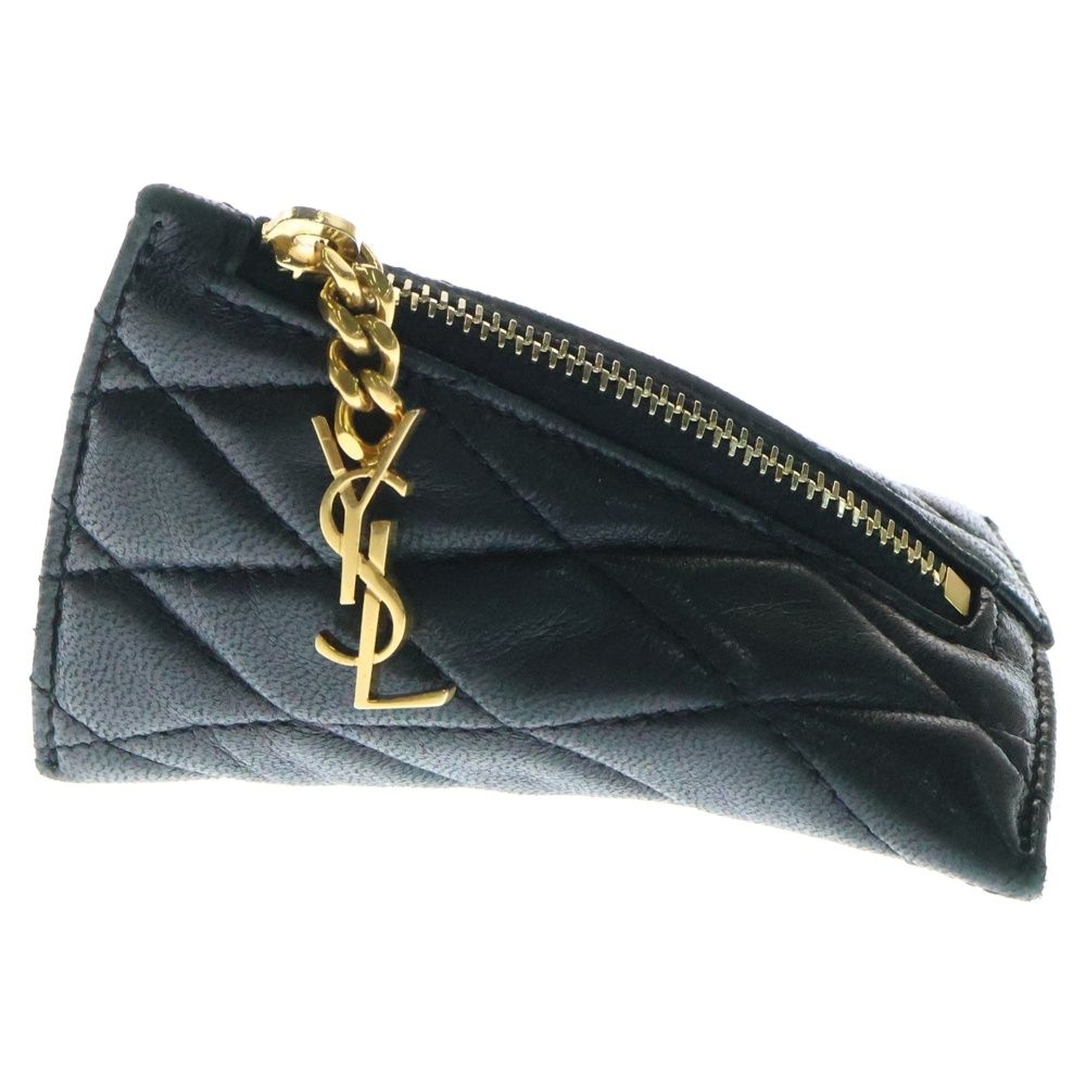 YVES SAINT LAURENT (イヴサンローラン) ベルランゴ レザー コインケース ウォレット 小銭入れ 財布 ブラック 669925