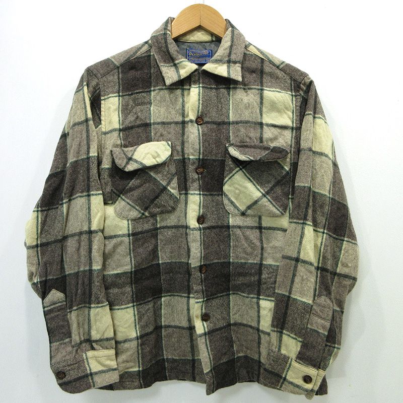 三重本店 PENDLETON | ペンドルトン 長袖チェックシャツ フランネルシャツ ネルシャツ ボードシャツ ベージュ サイズ M 101