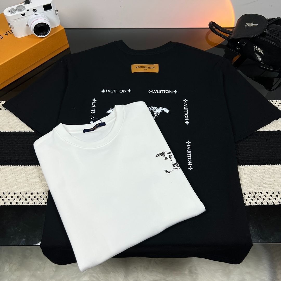 LOUIS VUITTON/ルイ・ヴィトンLVクラシッククラウドアルファベットプリント半袖Tシャツ R430 - メルカリ