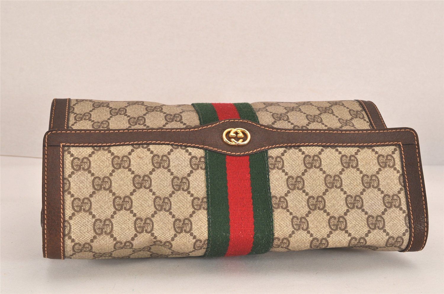GUCCI グッチシェリーライン XL珍しいものグッチ それは新しい GUCCI グッチ ウェブ シェリーライン クラッチハンドバッグ GG
