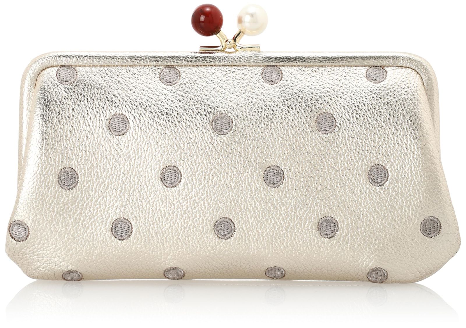 ペルケ アクリル玉がま口長財布 08-06-03561 レディース GDDOT