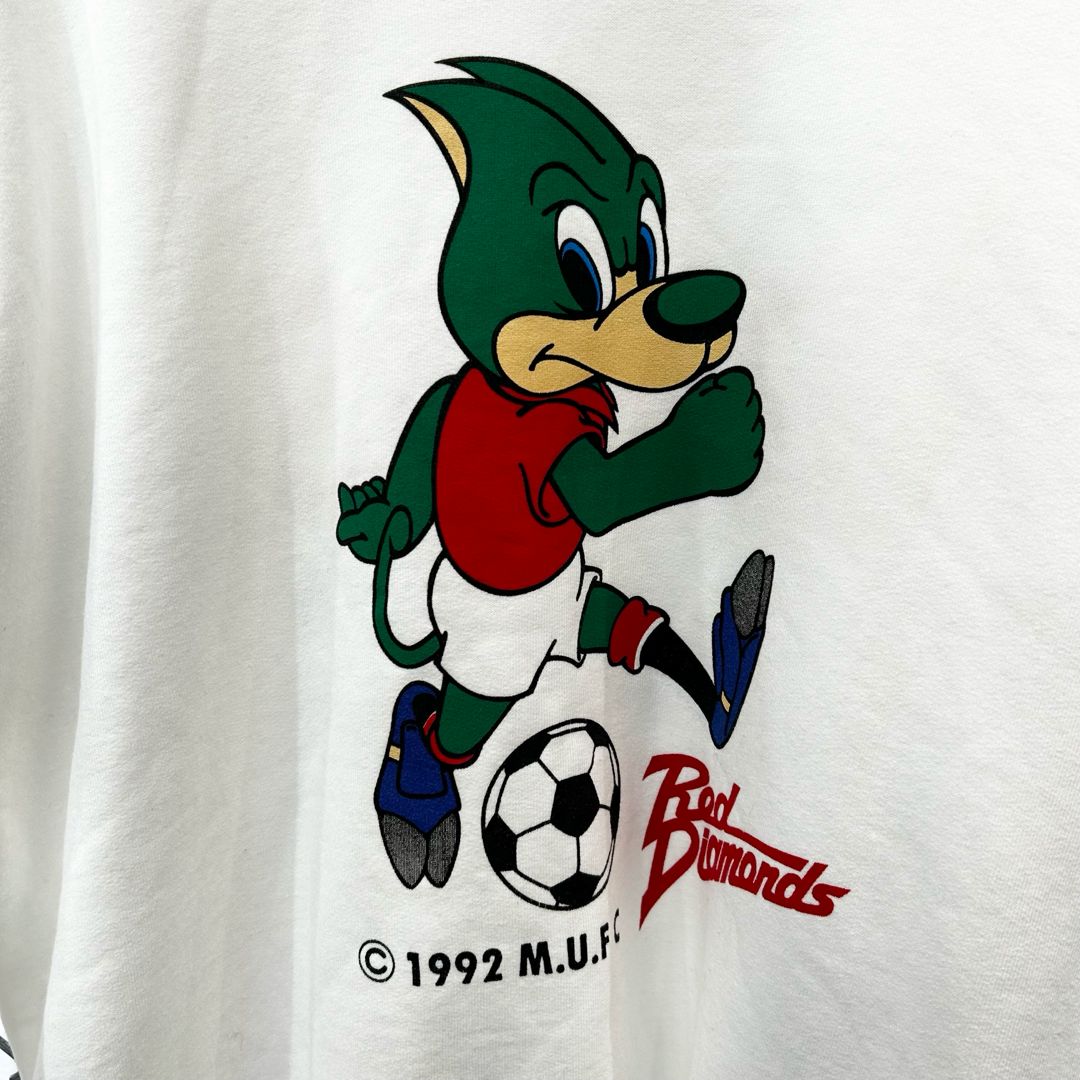 90s 浦和レッズ レディアプリント スウェット Jリーグ 浦和 レッズ RED