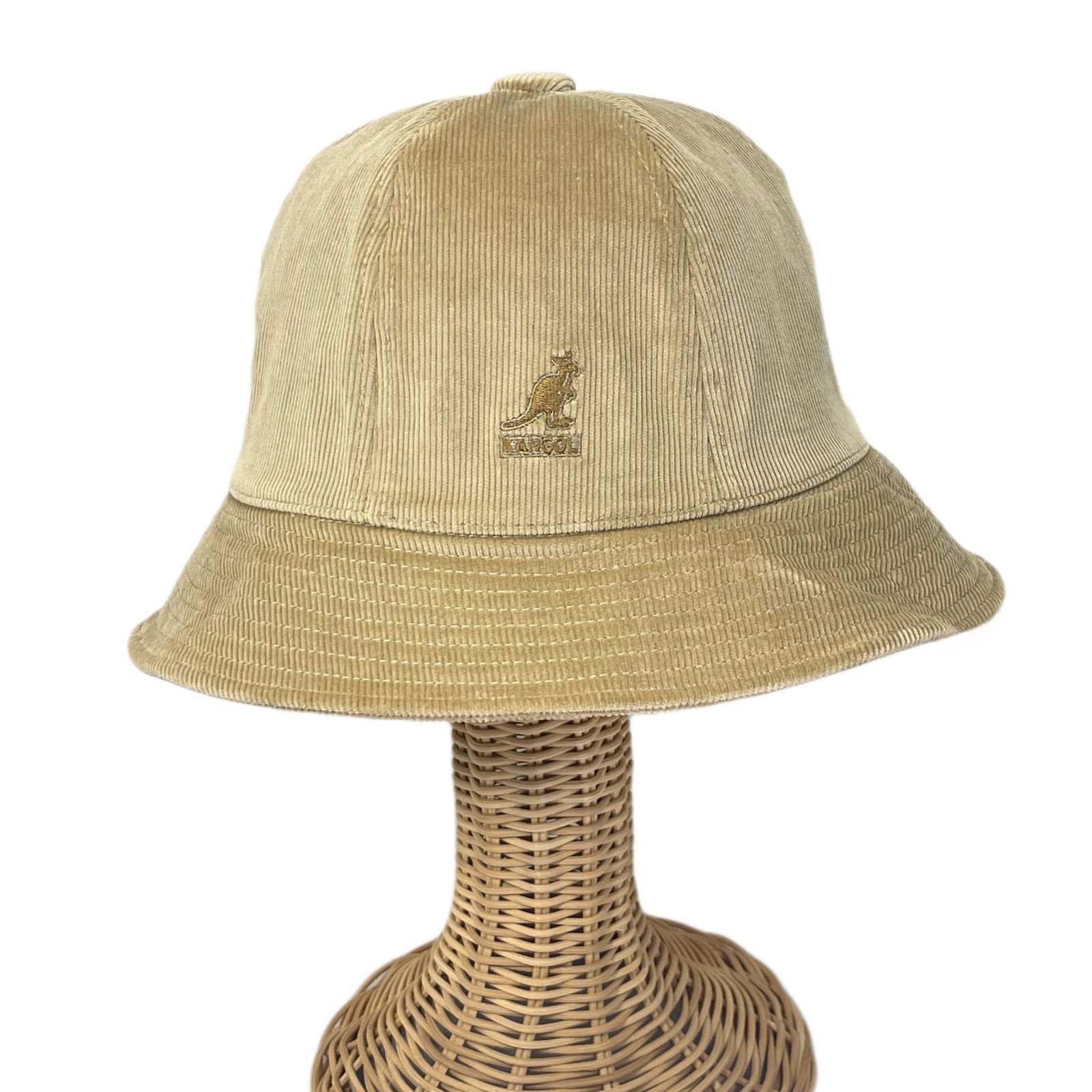 New☆ KANGOL ベル型ハット コーデュロイ Beige サイズ展開あり - メルカリ