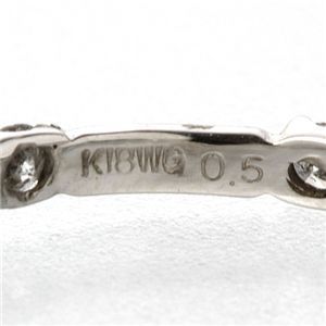 18金ホワイトゴールド ダイヤリング