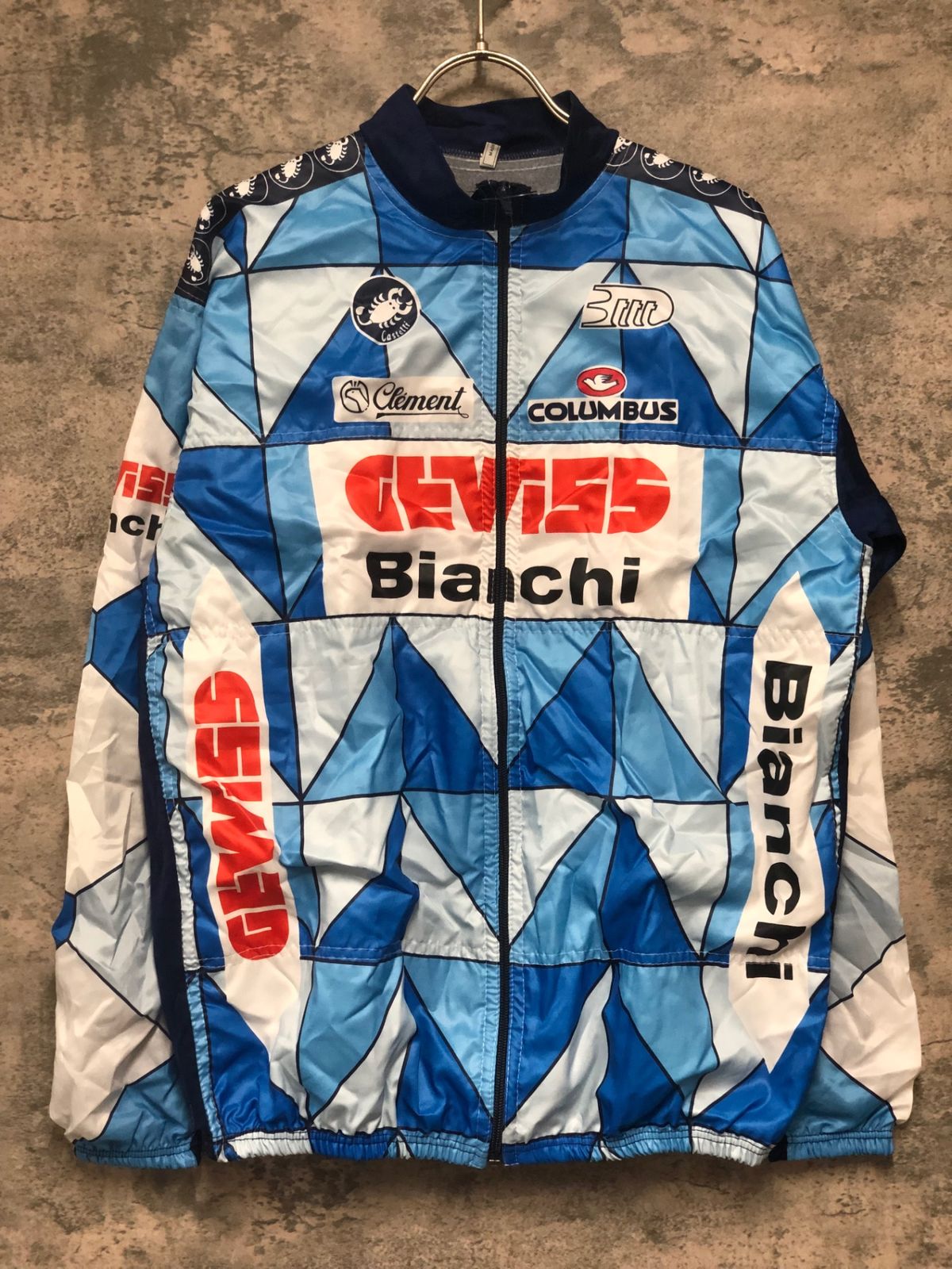 IX685 カステリ castelli 長袖サイクルジャケット 青 サイズ不明