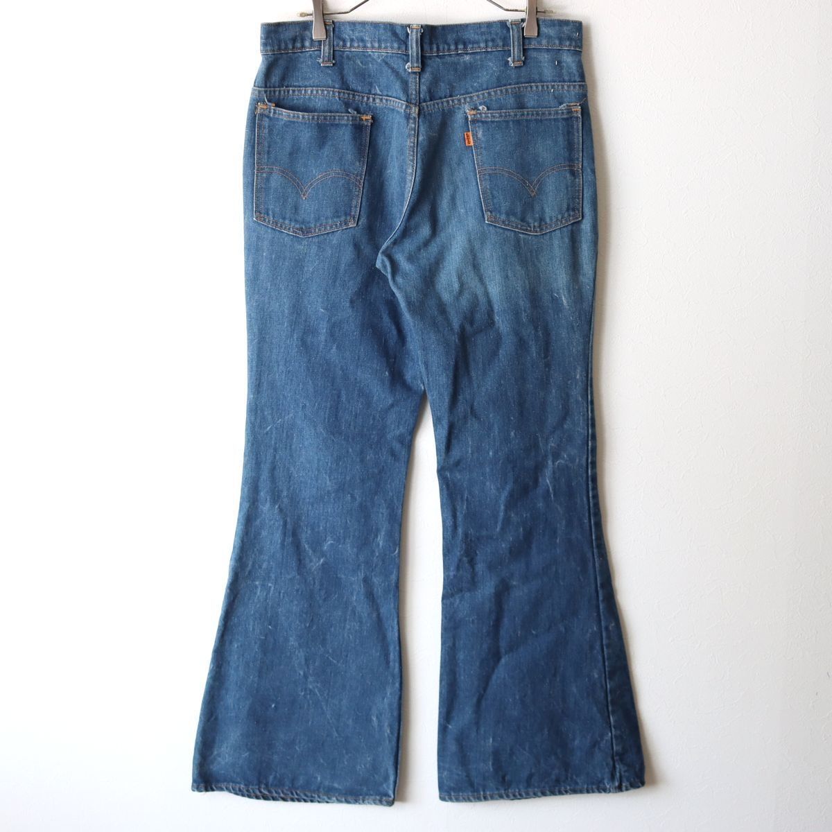 70s リーバイス LEVIS 684 ビッグベル フレアデニム W36 L33 オレンジ  