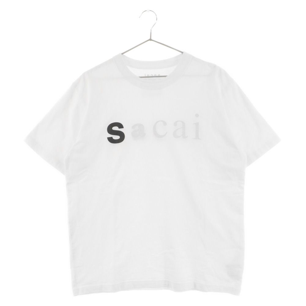 Sacai (サカイ) 22SS Sロゴプリント 半袖Tシャツ 22-0353S ホワイト