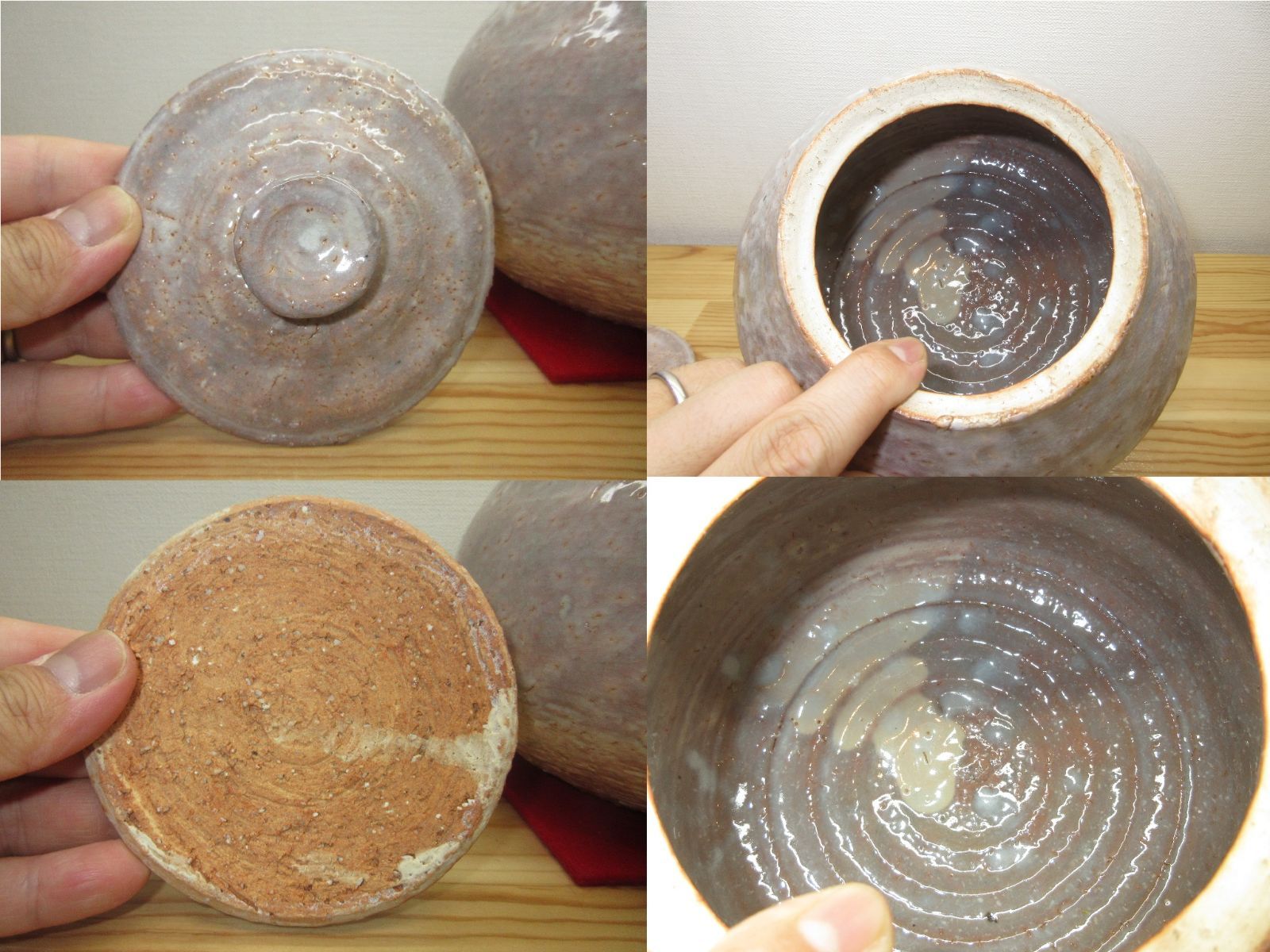 逢絢亭】茶道具 水指 萩焼 芋頭水指 表千家書付在判