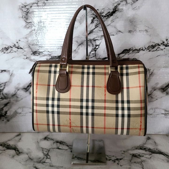 バーバリー Burberry☆ ノバチェック ミニボストン バッグ