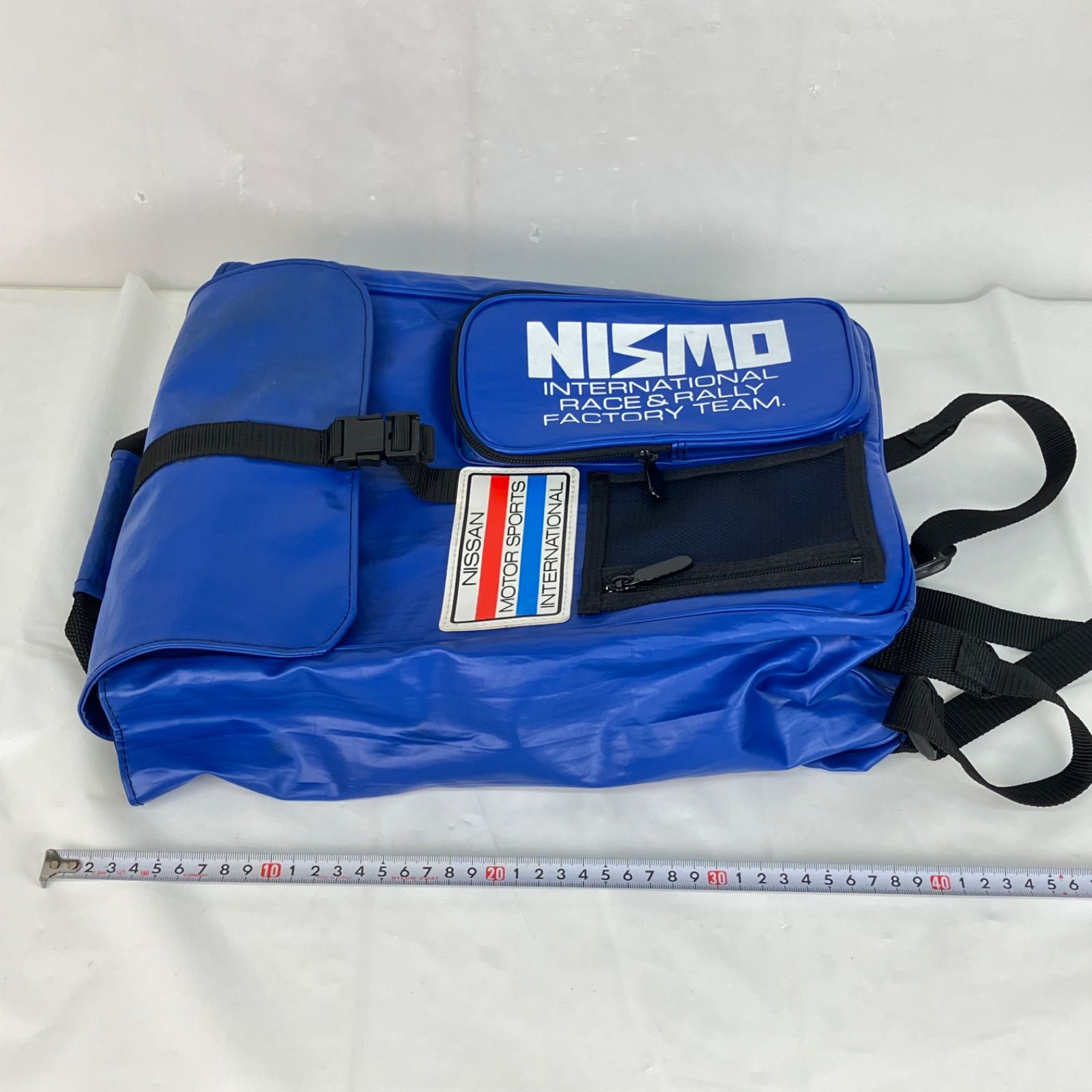 NISSAN nismo バックパック 青 NISMO リュック ニスモ 日産 旧ロゴ 青