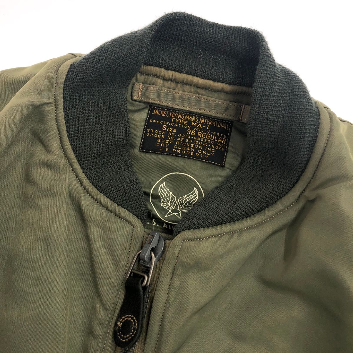 バズリクソンズ カーキ ブルゾン サイズ36 BUZZ RICKSON'S L-2 バズリクソンズ カーキ ブルゾン サイズ36 BUZZ RICKSON'S L-2