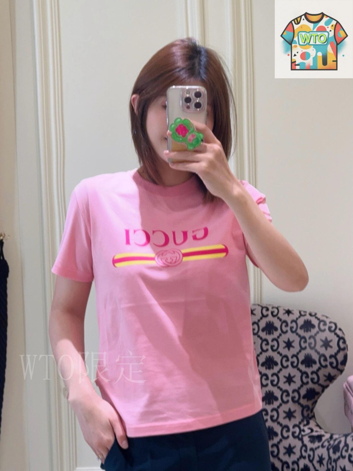 GUCCI ピンク 半袖Tシャツ 838011_XJHG5_5033_001_100_0000