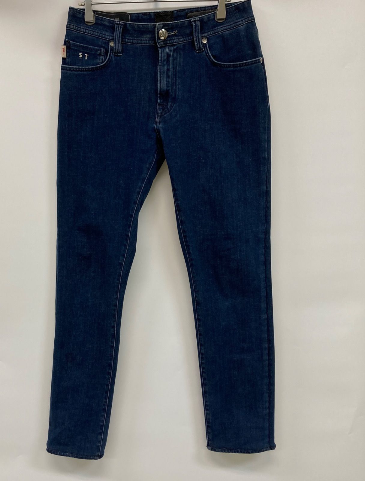 【名品✨トラマロッサ】31サイズ/テーパードデニムパンツ/ブルー/イタリア製 名品✨トラマロッサ】31サイズ/テーパードデニムパンツ/ブルー
