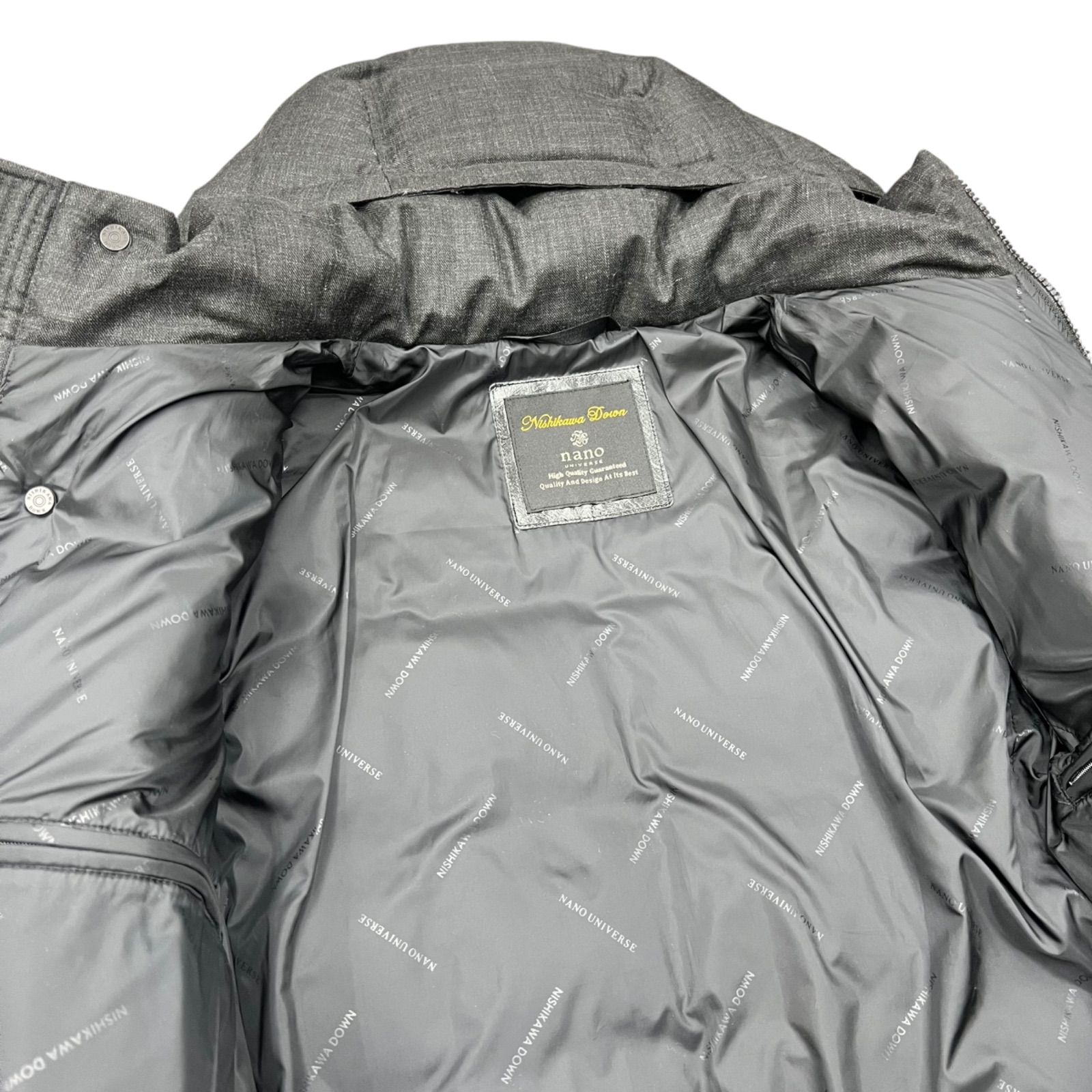 Nano Universe × 西川ダウン カグラダウンジャケット ナノユニバース