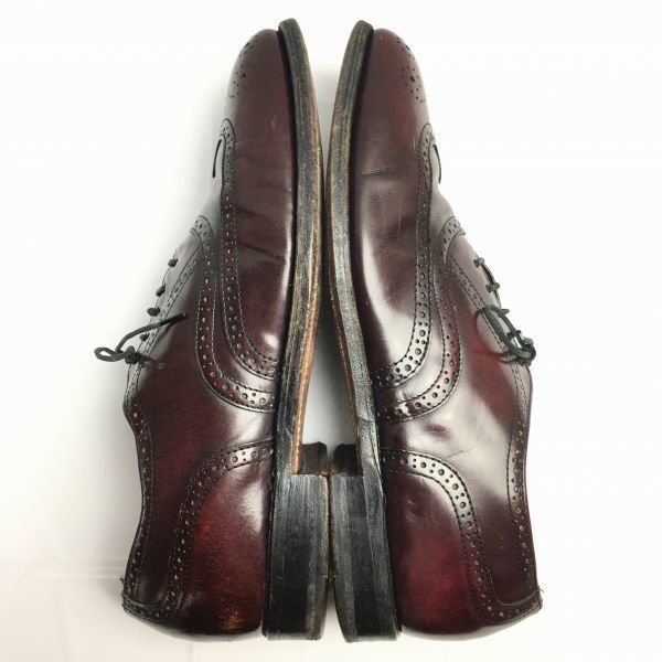 60s-70s?Vintage/希少白タグ赤文字★BOSTONIAN　ボストニアン　フルブローグ　バーガンディ　size8.5D/B　/men's 管No.WZF-36 60s-70s?Vintage/希少白タグ赤文字☆BOSTONIAN ボストニアン