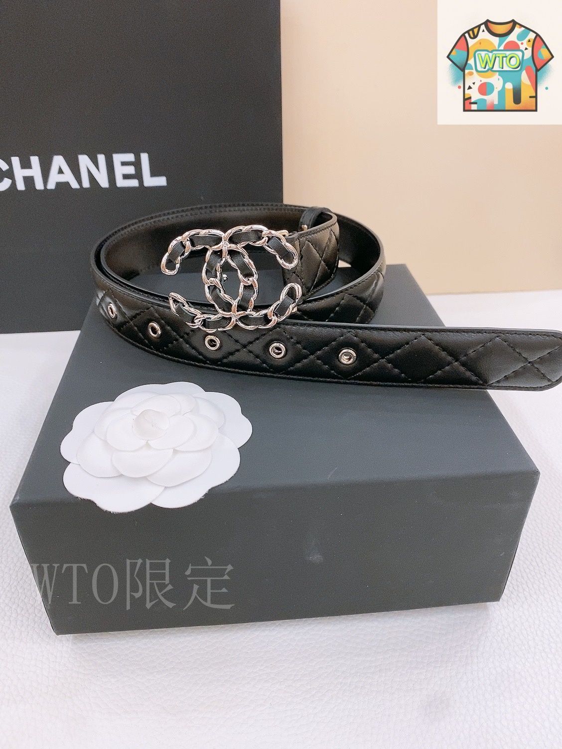 値下げしました！CHANEL レザーベルト90センチ　正規品 楽天市場】シャネル ベルト レザー ブラック 黒 90cm メンズ