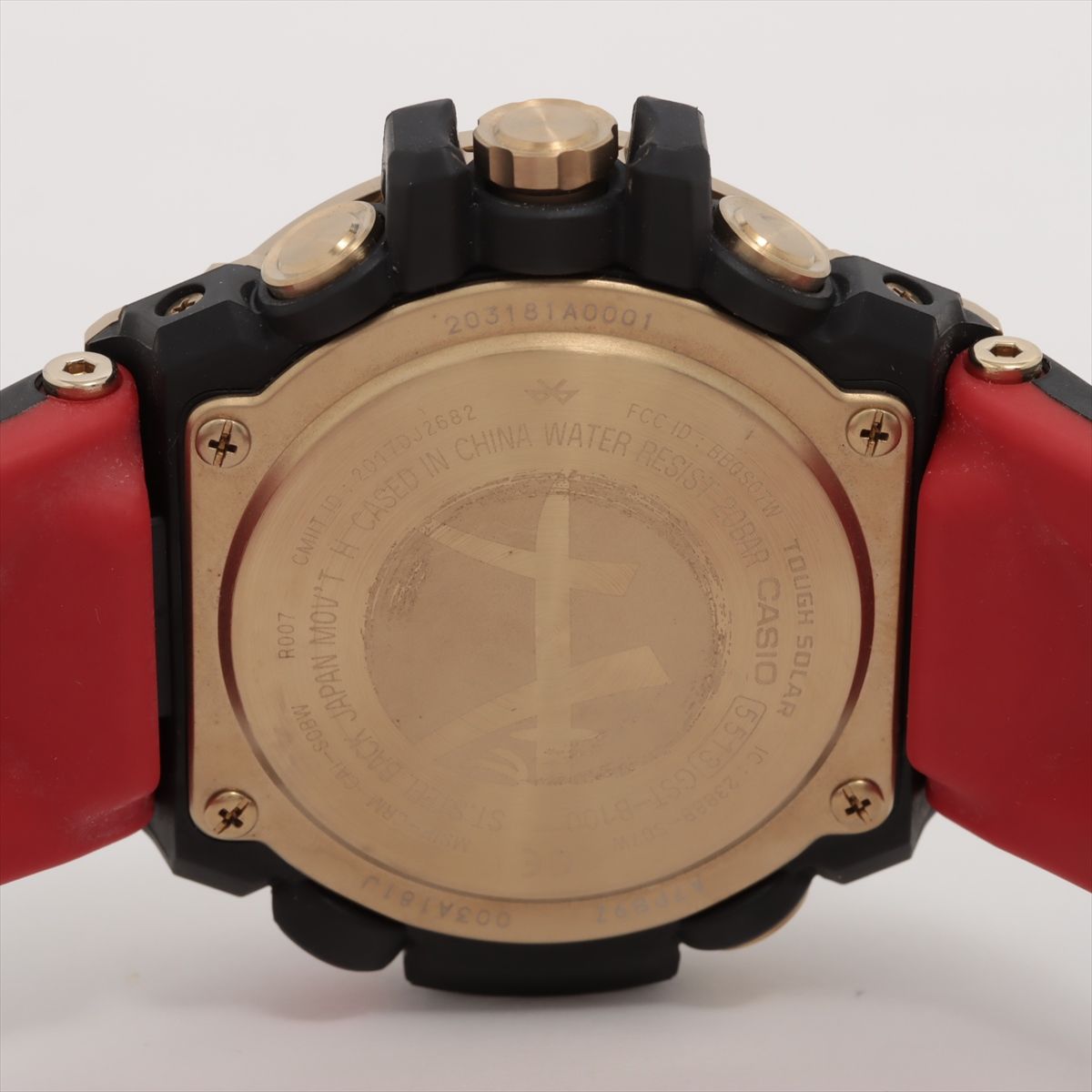 【美品】G-SHOCK　GST-B100RH　八村 塁　コラボ　電波ソーラー G-SHOCK×八村塁の初コラボ腕時計、“八”ロゴを刻んだブラック