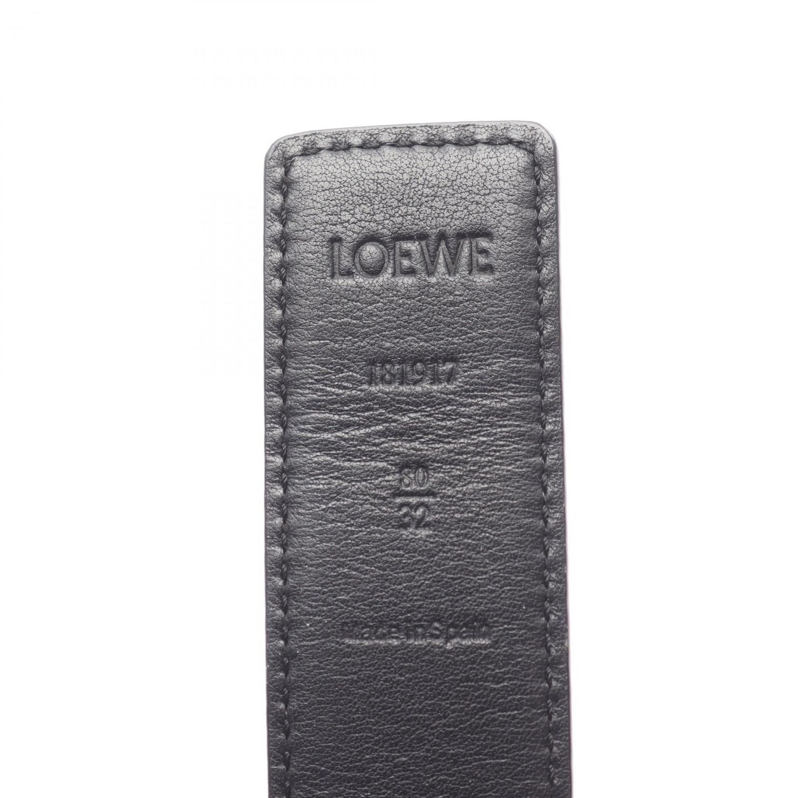ロエベ LOEWE ベルト アナグラム レザー ベルト レディース Used