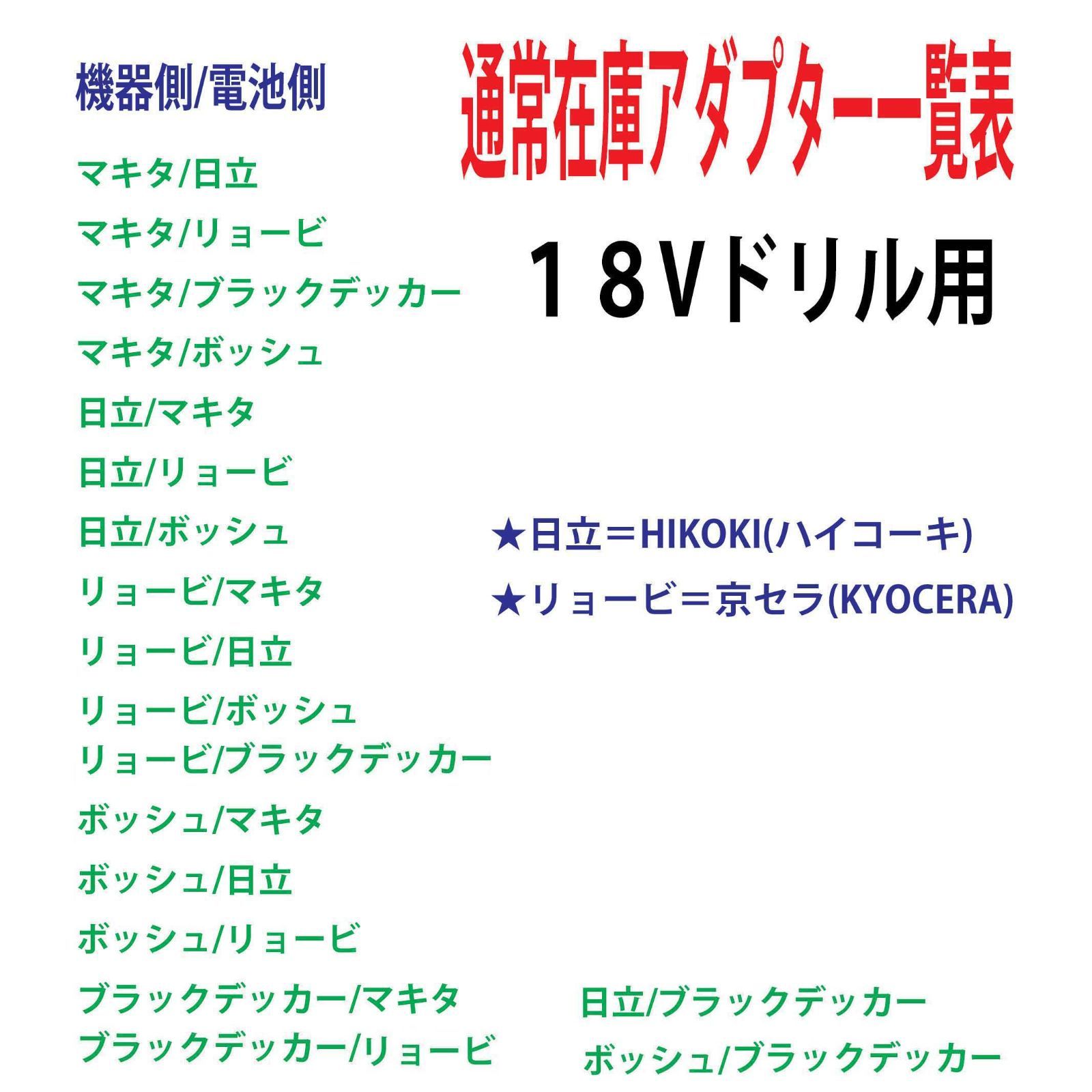 ◇日立(HIKOKI)のドリルをマキタの電池で動くアダプター◇ - メルカリ