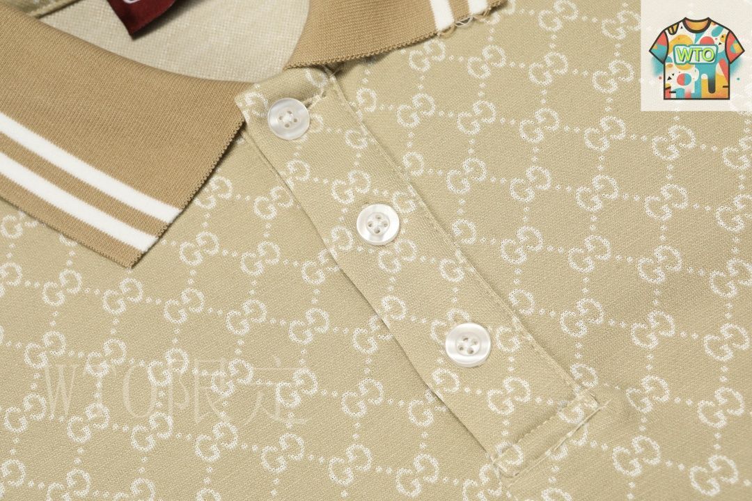 今日WTO】Gucci 2025 カラーブロック ダブル G ロゴ ポロシャツ