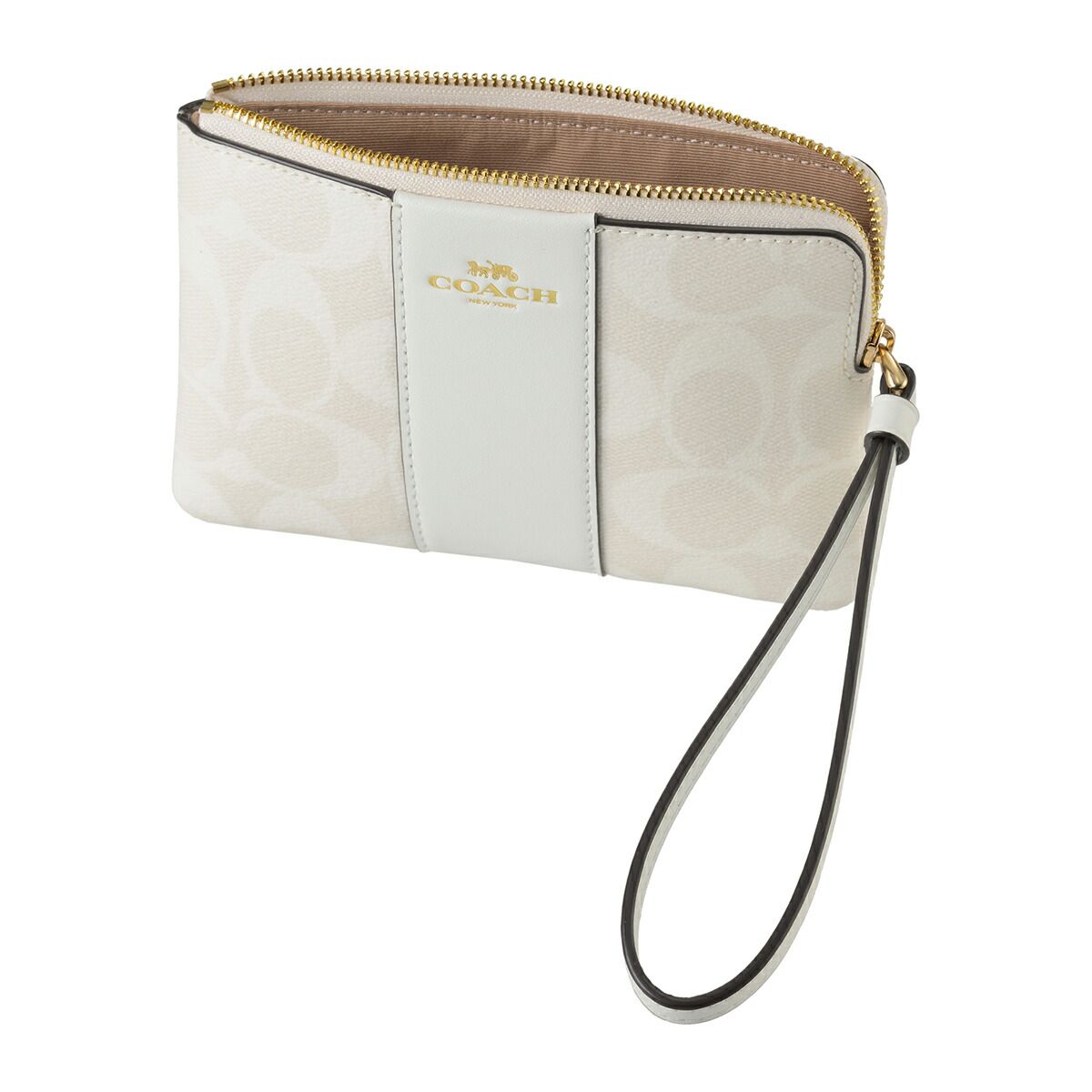 新品 コーチ COACH ポーチ コーナー ジップ リストレット グレイシャー 