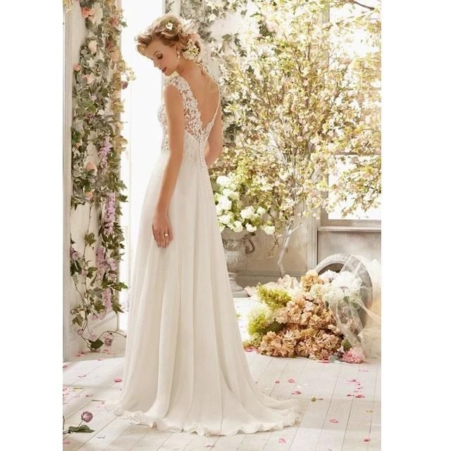  新しい ホワイト ウェディングドレス Vネック ノースリーブ Aライン 結婚式ドレス 白 背開き 花嫁ドレス ブライダル 披露宴 二次会ド ウェディングドレス ドレス ブライダル