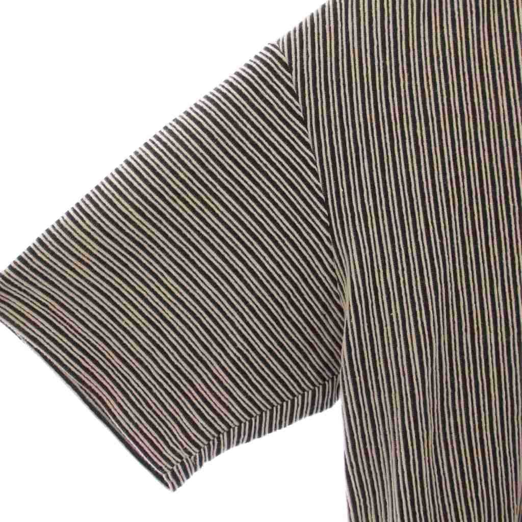 ISSEY MIYAKE MENイッセイミヤケ　半袖シャツ　ストライプ　サイズ3 ISSEY MIYAKE MENイッセイミヤケ 半袖シャツ ストライプ サイズ3