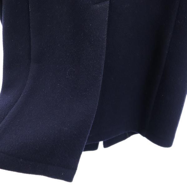 ダントン ウールブレンド ロゴ刺繍 コート 40 ネイビー Danton