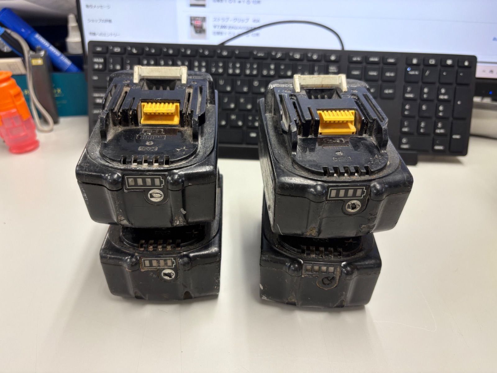 未使用 マキタ 18V6.0Ah純正バッテリー　5個セット！ BL1860B（雪マーク付き） 新品未使用 マキタ純正18V 6.0ah バッテリーBL1860B 2個 未使用