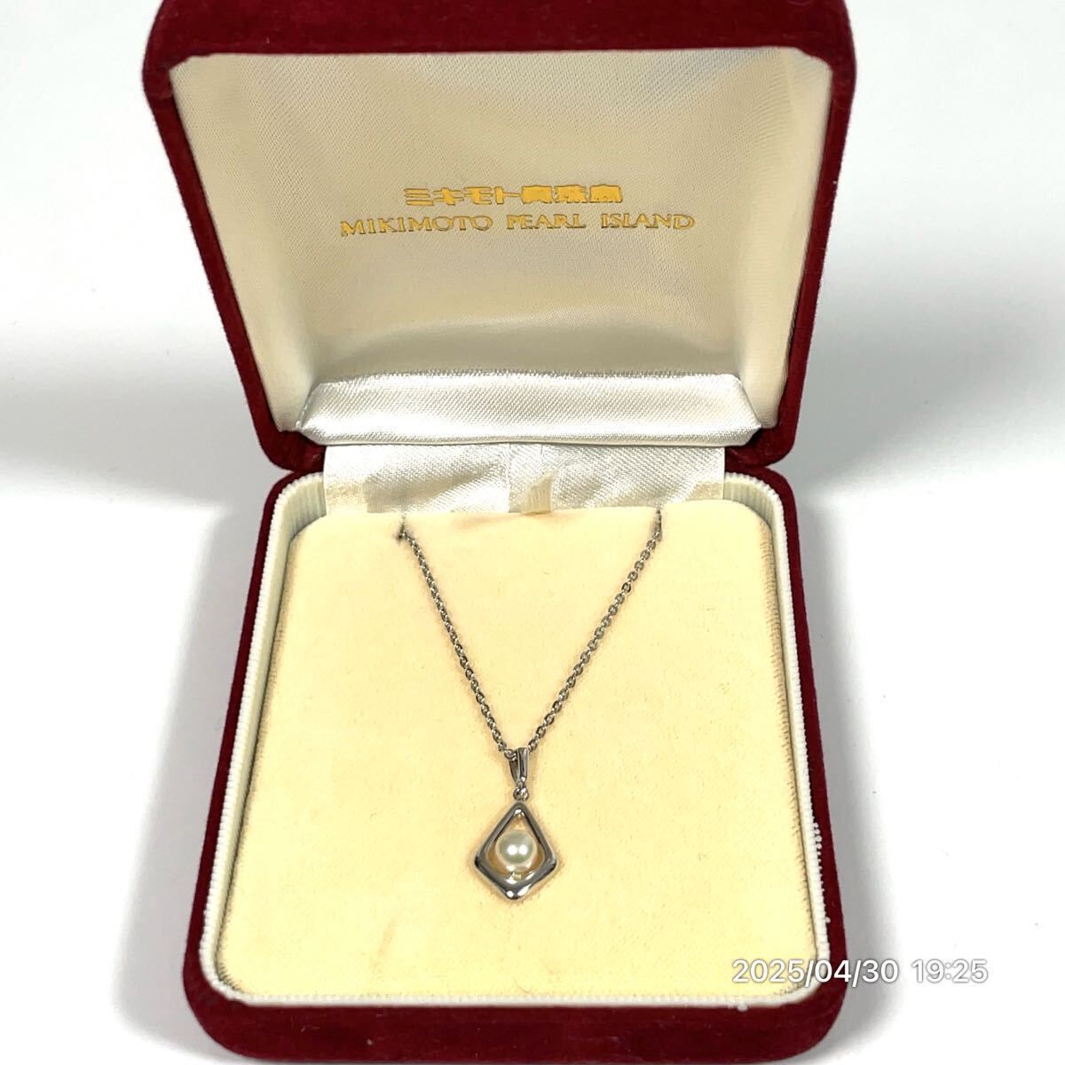 美品 SILVER シルバー MIKIMOTO ミキモト ダイヤモチーフ 一粒