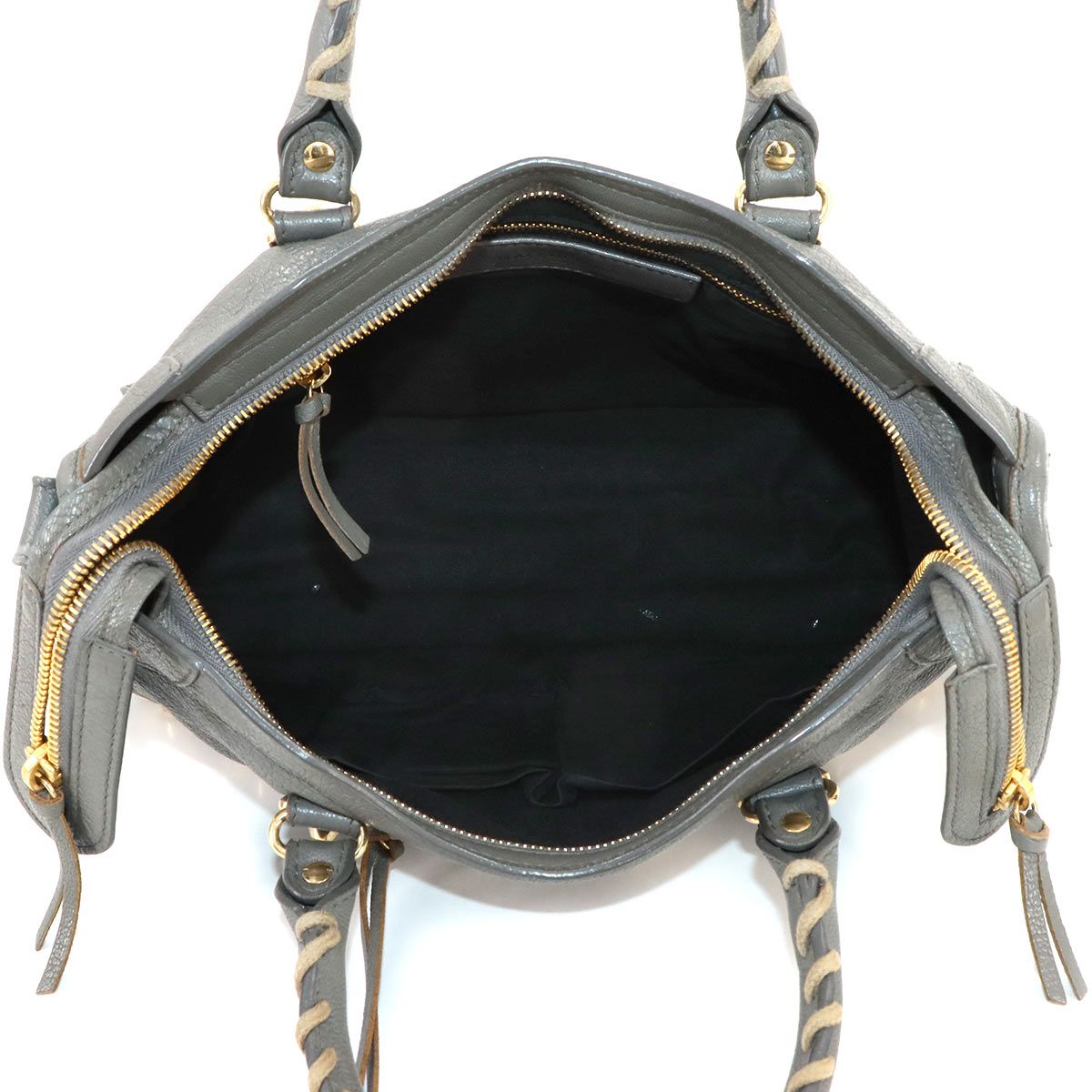 バレンシアガ レザー メタリックエッジシティ 2WAY ハンド ショルダー