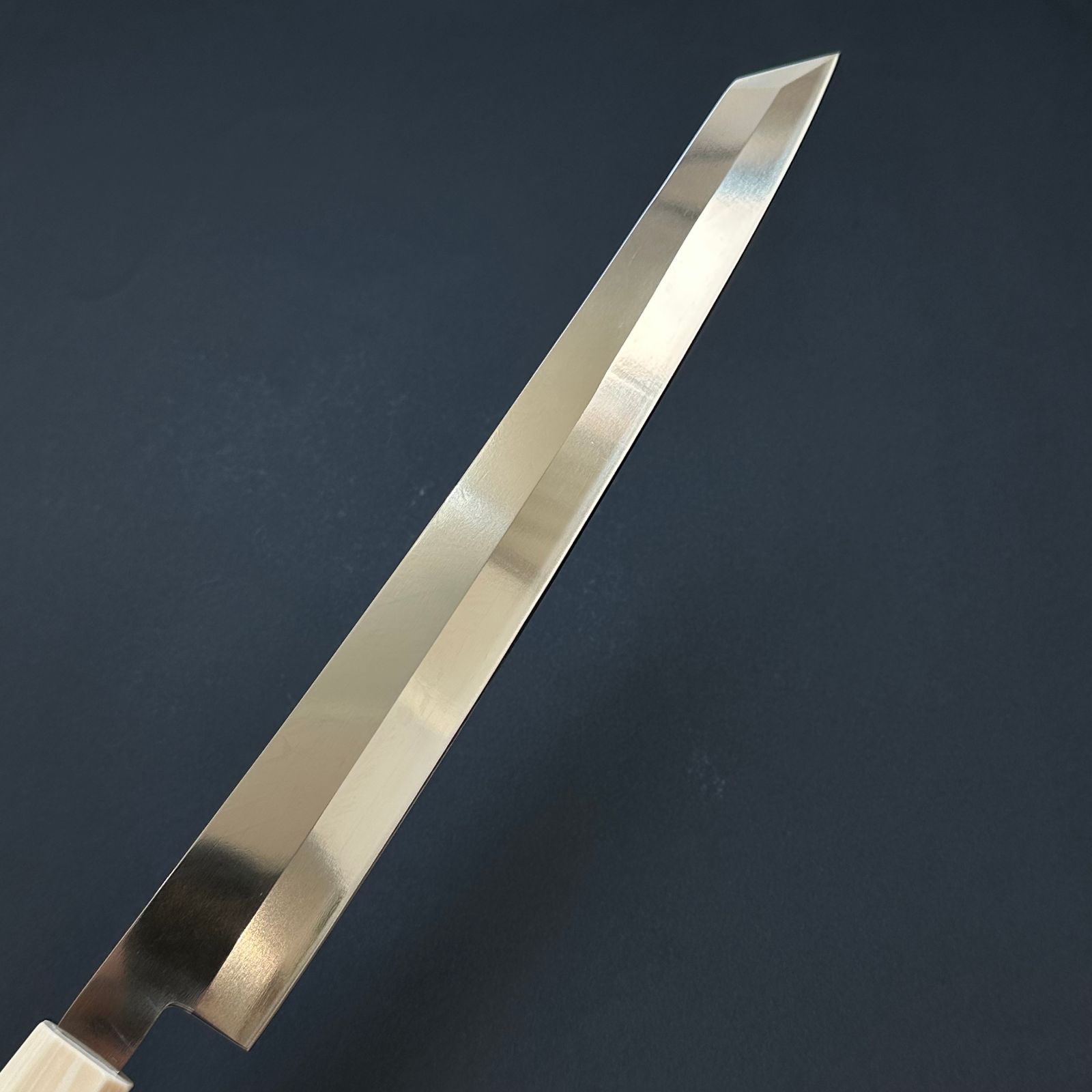 鏡面 先丸柳刃包丁 尺寸 V金10号 人工象牙八角柄 kitchen knife 【公式