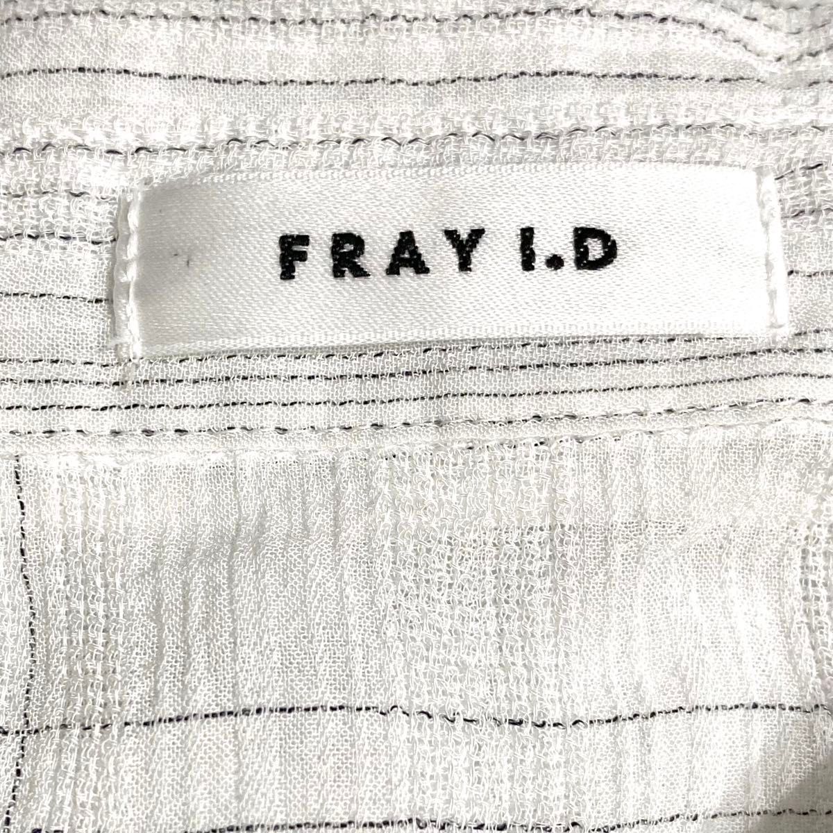 FRAY I.D チェックジャガードワンピース 0サイズ ホワイト