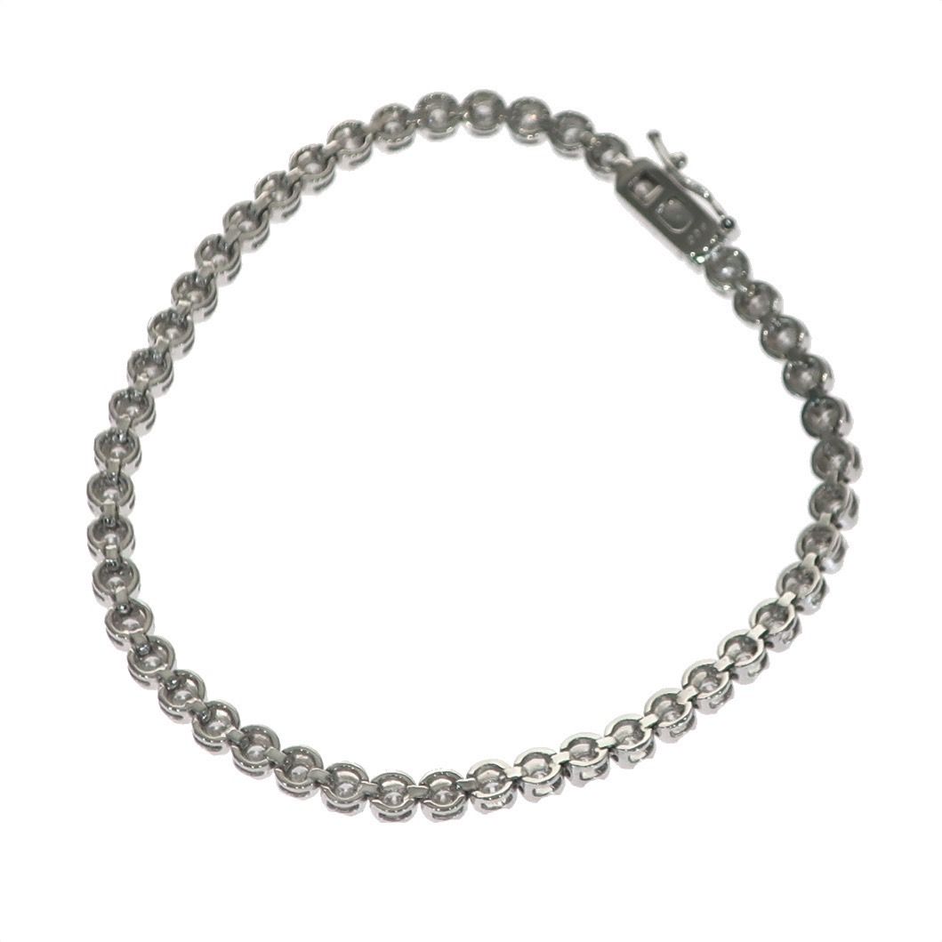 新品同様】テニスブレスレット Pt850 プラチナ ダイヤモンド 3.00ct  