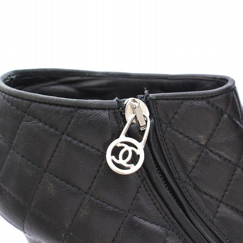 シャネル CHANEL ブーティ ショートブーツ マトラッセ ココ